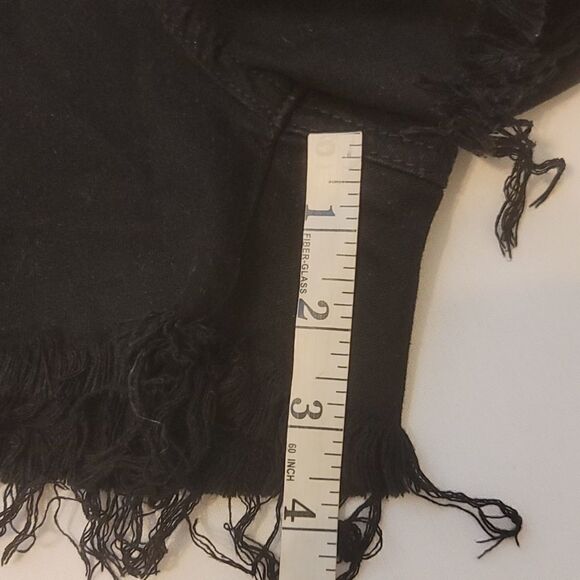 Kan can black distressed jean shorts size 29 - Picture 5 of 11